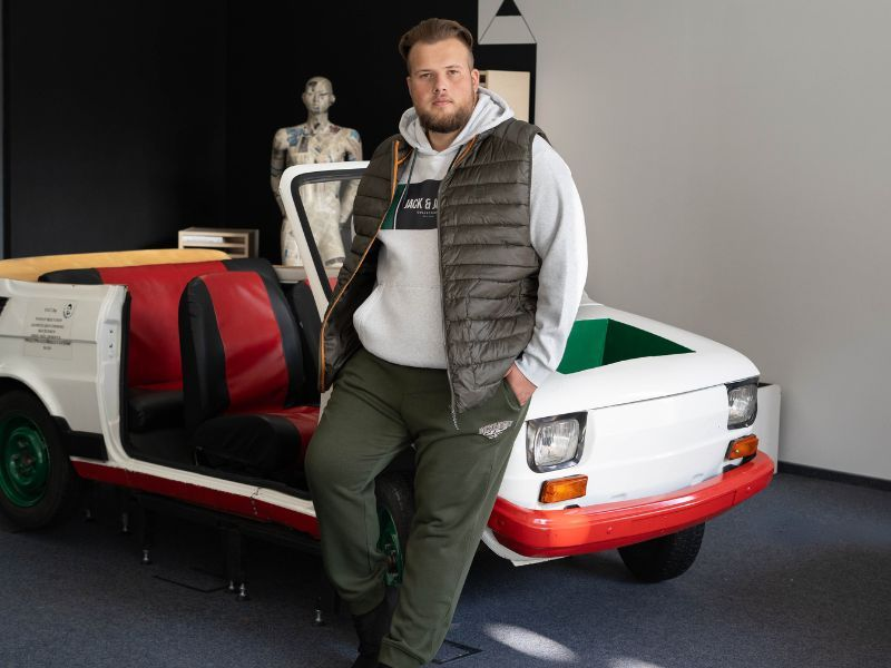 kamizelka bezrękawnik casa moda brązowa